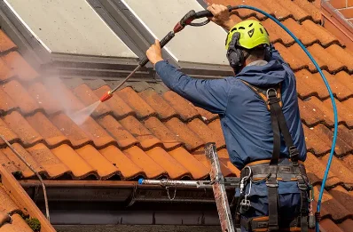 Démoussage et hydrofuge de toiture à Laugnac